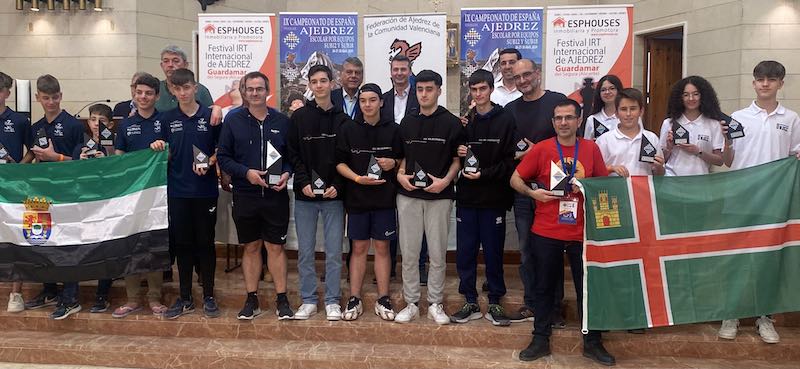 Podio Sub18 Campeonato España Ajedrez